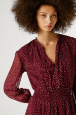 Pepe Jeans Γυναικείο Φόρεμα polka dot midi dress PL9537757-296 lotus red - Image 2