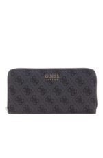 Guess Brenton Γυναικείο Πορτοφόλι LG9648146-COAL LOGO Μάυρο/Γκρι