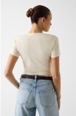 Guess Γυναικείο Τ-Shirt W6RI32J1314-G047 Μπεζ - Image 4