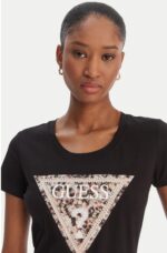 Guess Γυναικείο Τ-Shirt W6RI32J1314-G1EA Καφε - Image 3