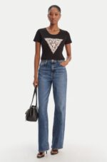 Guess Γυναικείο Τ-Shirt W6RI32J1314-G1EA Καφε - Image 2