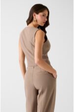 Guess Γυναικείο Αμάνικο Γιλέκο W6RH52WH9Y2-G1EC Καφε - Image 4