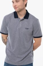 Guess Ανδρικό Polo T-shirt M6RP46KE482-H72I Μπλέ/Γκρί - Image 3