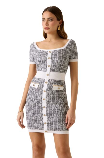 Guess Γυναικείο Φόρεμα Μινι W6RK42Z0361-FJ5N Γκρι