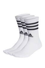 Adidas 3-Stripes Cushioned Crew Unisex Κάλτσες HT3458 Λεύκες - Image 2
