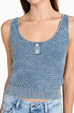 Guess Γυναικείο Αμάνικη Μπλούζα W6RR28Z3P41-F7IP Μπλέ - Image 4