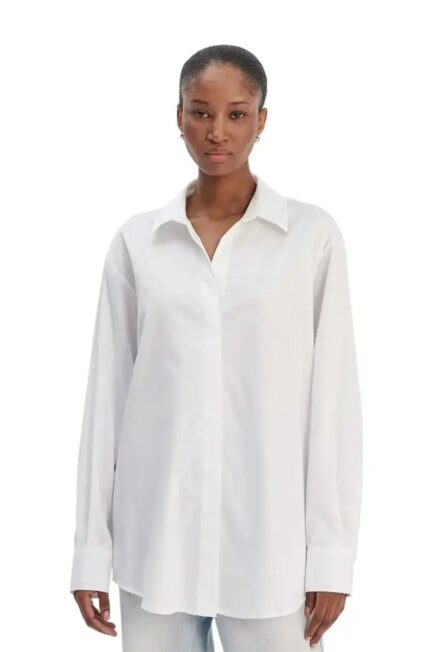 Guess Γυναικείο Πουκάμισο W6RH57WAF10-G011 Λευκό