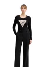 Guess Γυναικεία Μακρυμάνικη Μπλούζα W6RI33J1314-JBLK Μάυρο - Image 3