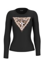 Guess Γυναικεία Μακρυμάνικη Μπλούζα W6RI33J1314-JBLK Μάυρο - Image 4