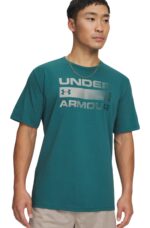 Under Armour Issue Wordmark Ανδρικο T-Shirt 1329582-338 Πρασινο