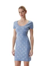 Guess Κοντό Φόρεμα W6RK92Z3JD2-G7FI Γαλάζιο