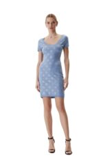 Guess Κοντό Φόρεμα W6RK92Z3JD2-G7FI Γαλάζιο - Image 4