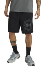 Under Armour Rival Graphic Shorts Ανδρικη Βερμουδα 6014689-001 Μαυρη
