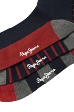 Pepe Jeans DeerCR 3P Ανδρικές Κάλτσες 3pack PMU30073-595 Μπλε/Κόκκινο - Image 2
