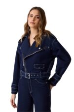 Guess Γυναικείο Μπουφάν Jeans W6RN71D6911-MNKI Μπλέ