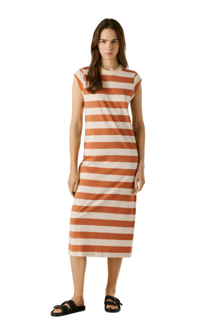 Pepe Jeans Lila Γυναικείο Φόρεμα PL9537808-864 Καφέ/Μπέζ