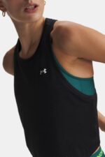 Under Armour Γυναικείο Αθλητικό Aμάνικο T-shirt Fast Drying 6011229-001 Μάυρο - Image 3