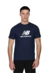 New Balance Ανδρικό T-shirt MT41502-NNY Μπλε