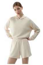 4F Γυναικείο Σόρτς 4FWSS26TSHOF721-83S Μπεζ - Image 3