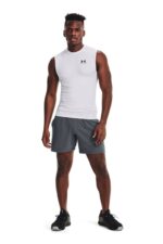 Under Armour Comp SS Ισοθερμικό Ανδρικό Αμάνικο T-Shirt 1361522-100 Λευκό - Image 3