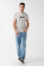 Guess Ανδρικό T-shirt M6RI17J1314-A92E Μπεζ - Image 3