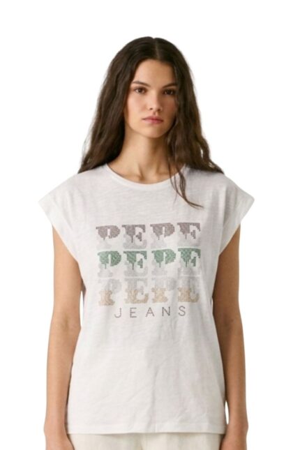 Pepe Jeans Γυναικείο Αμάνικο T-shirt PL5000163-800 Λευκό