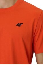 4F Ανδρικό T-shirt 4FWSS26TTSHM2669-70S Πορτοκαλί - Image 3