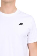 4F Ανδρικό T-shirt 4FWMM00TTSHM3341-10S Λευκό - Image 3
