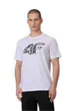 4F Ανδρικό T-shirt 4FWSS26TTSHM2659-10S Λευκό