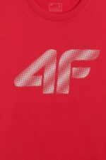 4F Ανδρικό T-shirt 4FWMM00TTSHM3342-62S Κόκκινο - Image 3