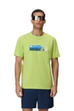 4F Ανδρικό T-shirt 4FWSS26TTSHM3335-42S Πράσινο