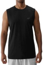 4F Ανδρικό ΑμάνικοT-shirt 4FWMM00TSLEM306-20S Μάυρο