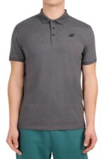 4F Ανδρικό Polo T-shirt 4FWMM00TPTSM0770-23M Γκρι