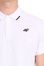 4F Ανδρικό Polo T-shirt 4FWMM00TPTSM0772-10S Λευκό - Image 3