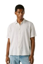 Pepe Jeans Ανδρικό Κοντομάνικο Πουκάμισο PM3091193-800 Λευκό