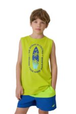 4F Παιδικό Αγόρι Αμάνικο T-shirt 4FJWSS26TSLEM294-45S Πράσινο