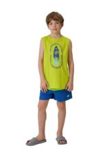 4F Παιδικό Αγόρι Αμάνικο T-shirt 4FJWSS26TSLEM294-45S Πράσινο - Image 3