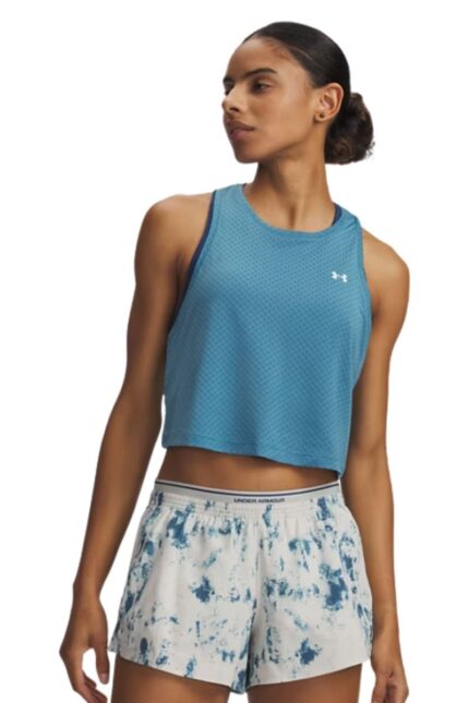 Under Armour Γυναικείο Αθλητικό Aμάνικο T-shirt Fast Drying 6011229-466 Πετρολ