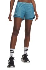 Under Armour Tech Play Up 2in1 Γυναικείο Σορτς/Κολαν 1389895-466 Πετρολ