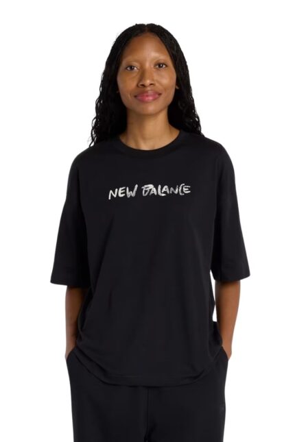 New Balance Γυναικείο T-Shirt WT61M1JB-BK Μαύρο