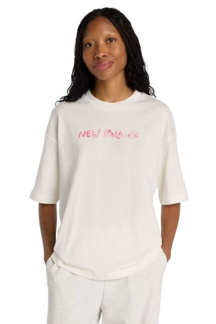 New Balance Γυναικείο T-Shirt WT61M1JB-SST Εκρού